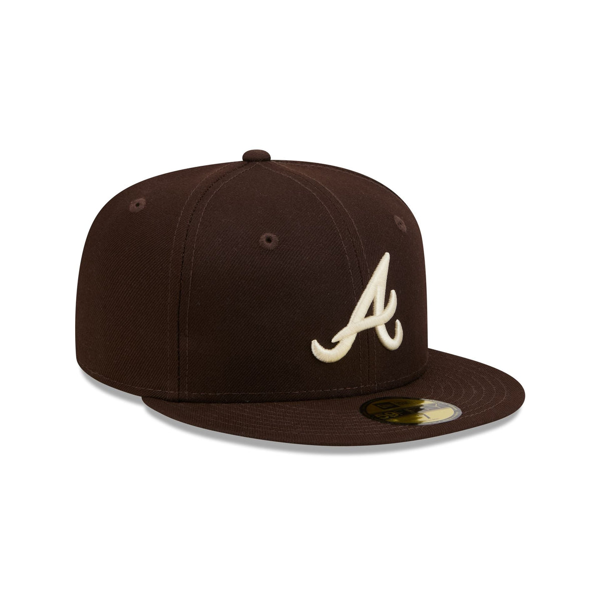 Atlanta Braves Brown Basic 59FIFTY Fitted Hat - Image 3