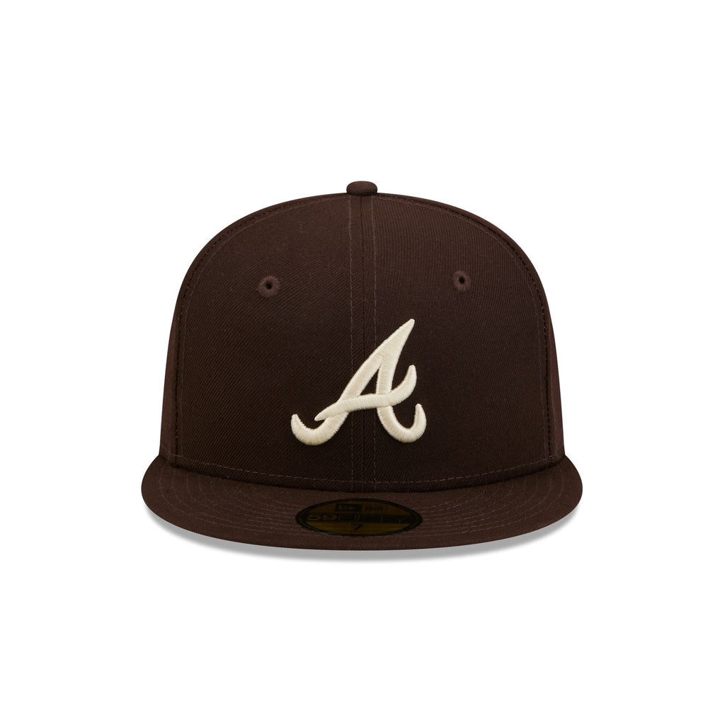 Atlanta Braves Brown Basic 59FIFTY Fitted Hat - Image 2