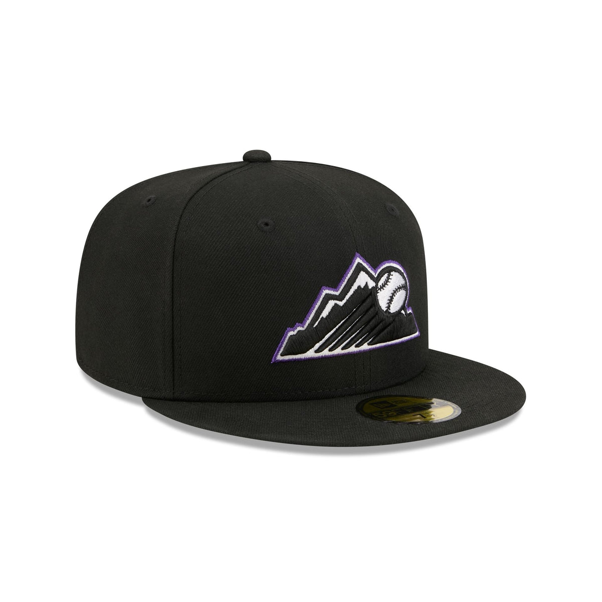 Colorado Rockies Black Basic 59FIFTY Fitted Hat - Image 3