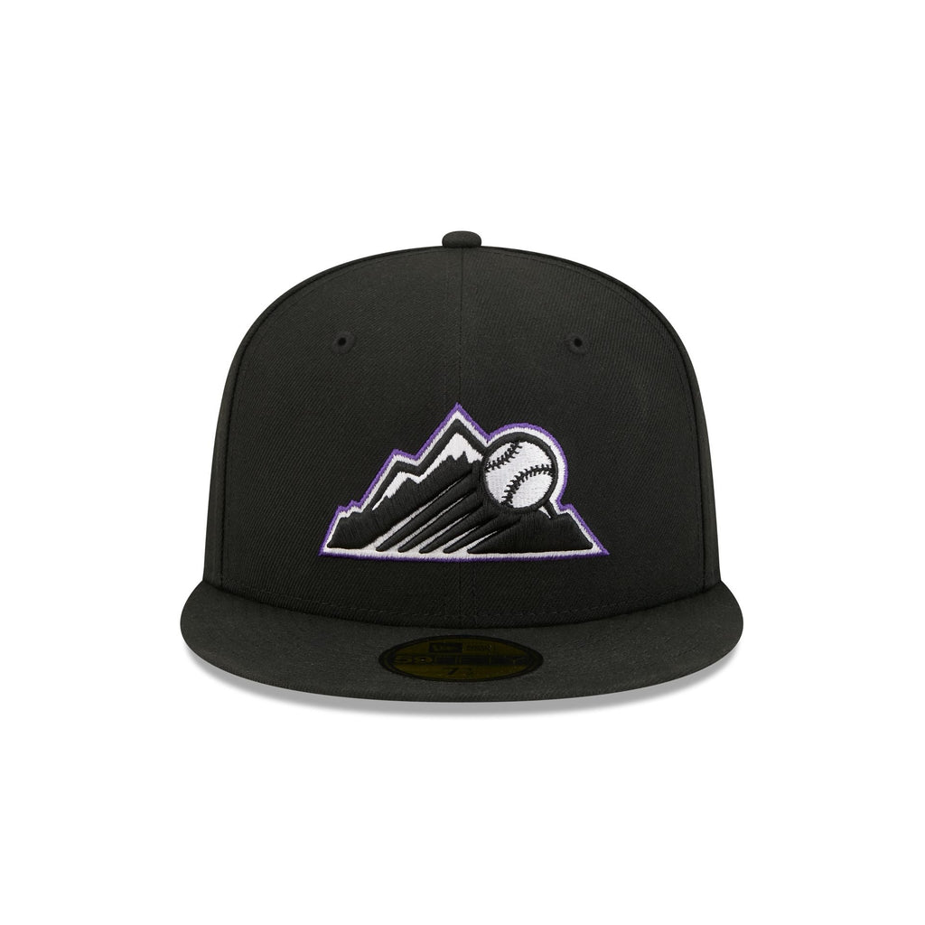 Colorado Rockies Black Basic 59FIFTY Fitted Hat - Image 2