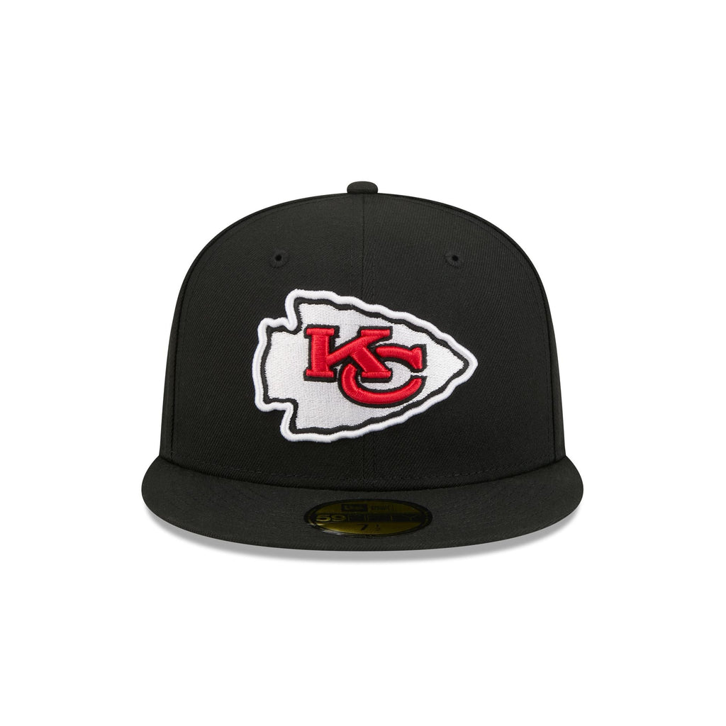 Kansas City Chiefs Black Basic 59FIFTY Fitted Hat - Image 2