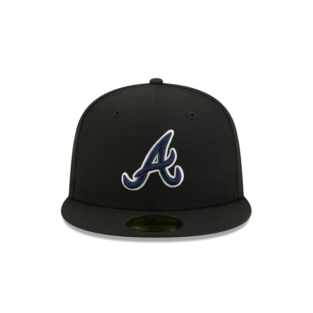 Atlanta Braves Black Basic 59FIFTY Fitted Hat - Image 2