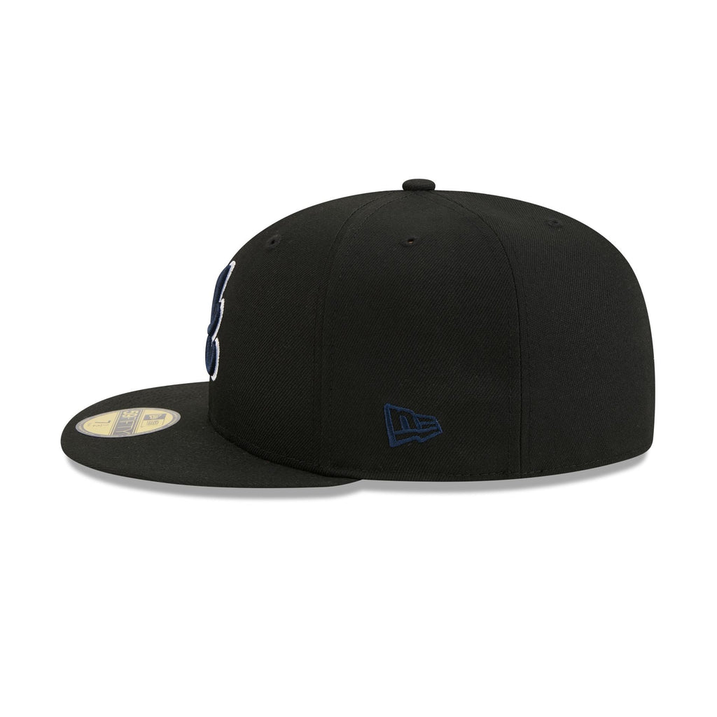 Atlanta Braves Black Basic 59FIFTY Fitted Hat - Image 4