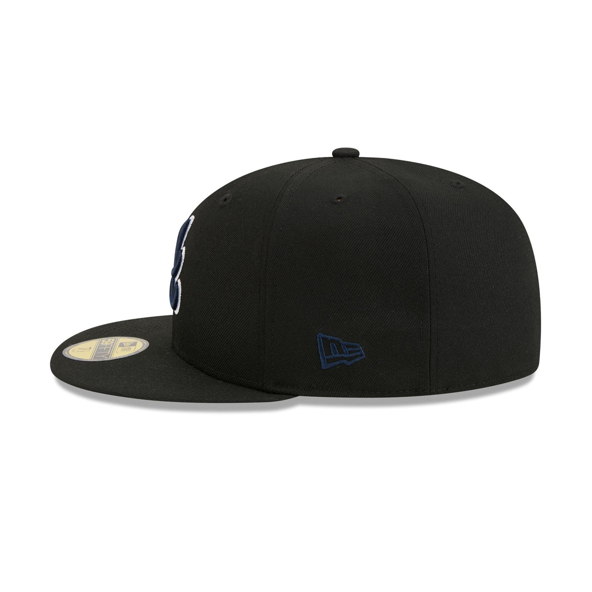 Atlanta Braves Black Basic 59FIFTY Fitted Hat - Image 4
