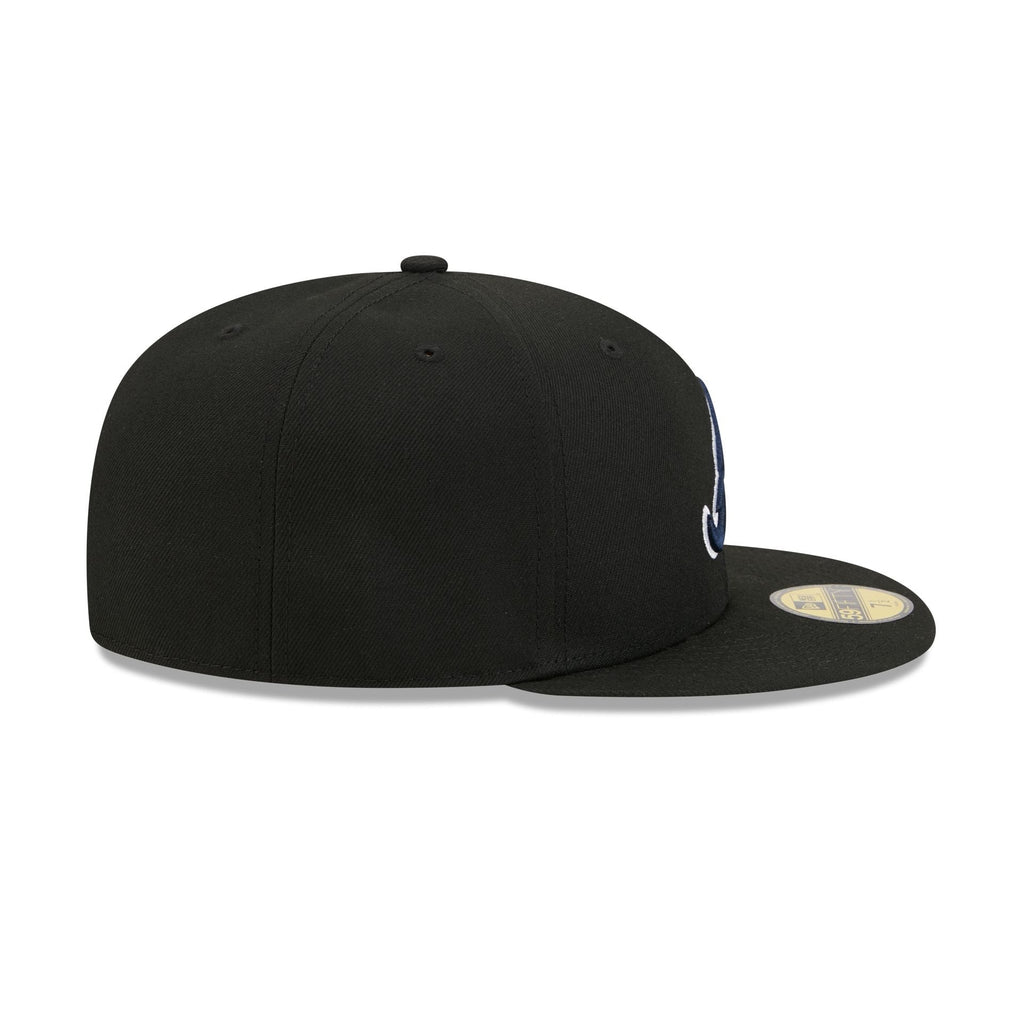 Atlanta Braves Black Basic 59FIFTY Fitted Hat - Image 5