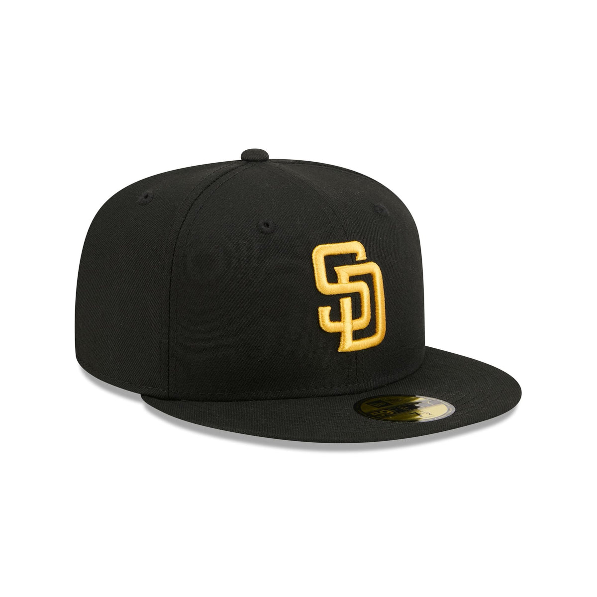 San Diego Padres Black Basic 59FIFTY Fitted Hat - Image 3