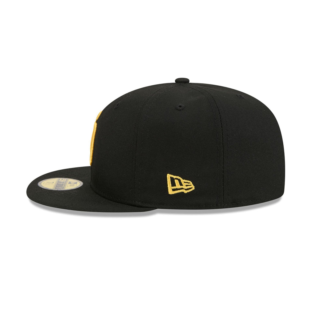 San Diego Padres Black Basic 59FIFTY Fitted Hat - Image 4