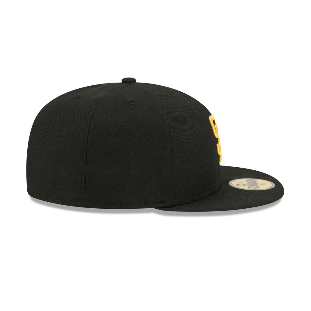 San Diego Padres Black Basic 59FIFTY Fitted Hat - Image 5