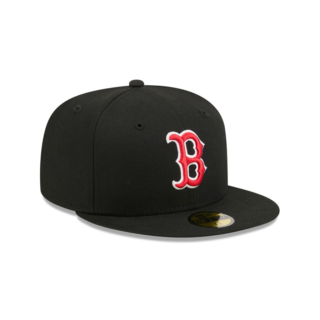 Boston Red Sox Black Basic 59FIFTY Fitted Hat - Image 3