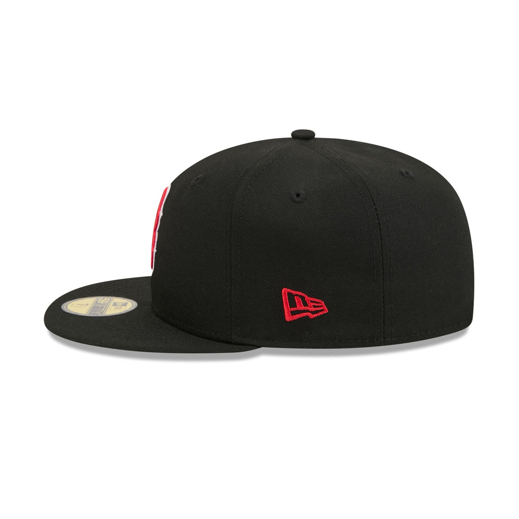 Boston Red Sox Black Basic 59FIFTY Fitted Hat - Image 4