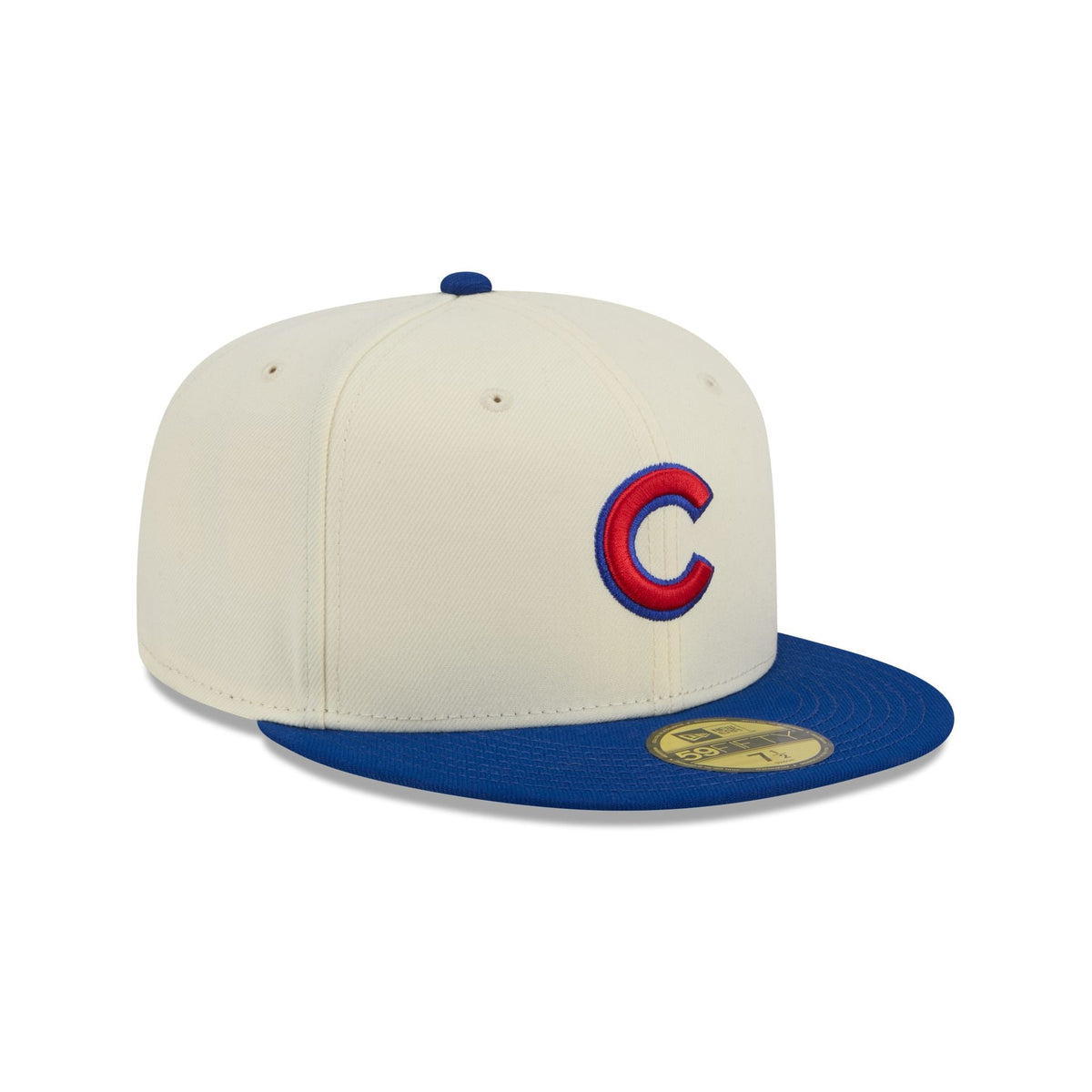 Chicago Cubs Chrome White Basic 59FIFTY Fitted Hat - Image 3
