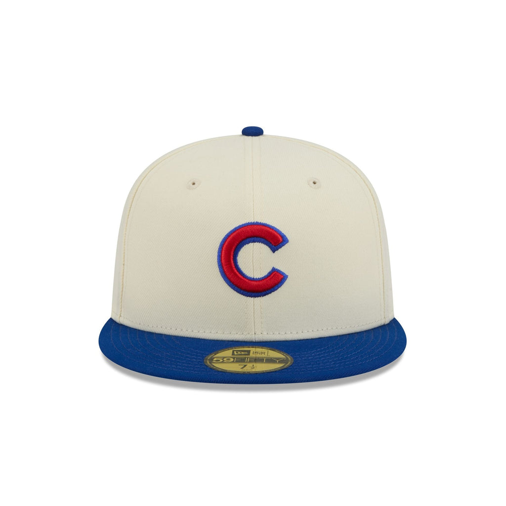 Chicago Cubs Chrome White Basic 59FIFTY Fitted Hat - Image 2
