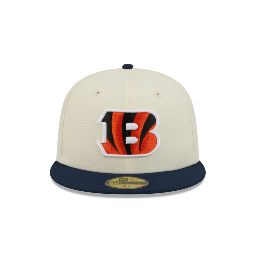 Cincinnati Bengals Chrome White Basic 59FIFTY Fitted Hat - Image 2