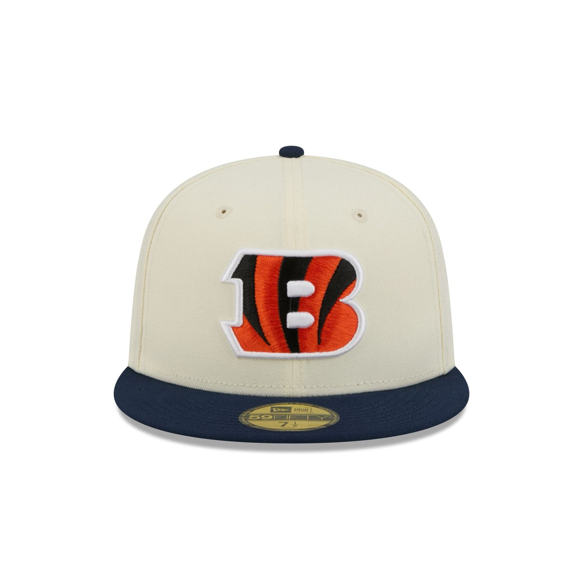 Cincinnati Bengals Chrome White Basic 59FIFTY Fitted Hat - Image 2