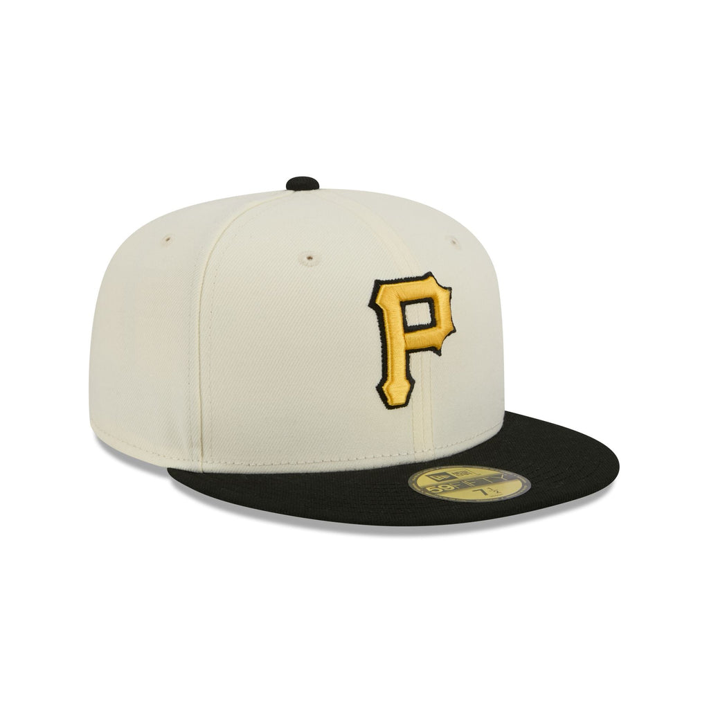 Pittsburgh Pirates Chrome White Basic 59FIFTY Fitted Hat - Image 3