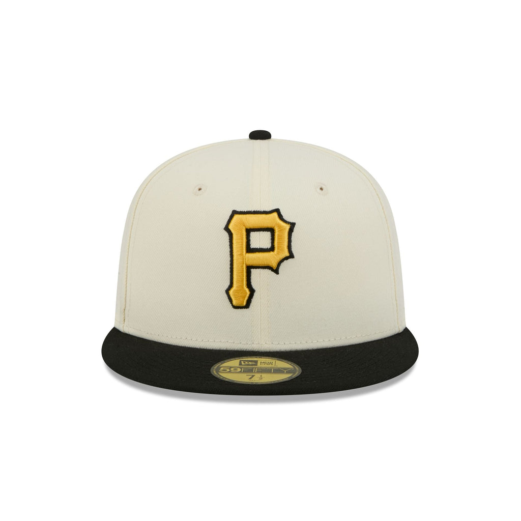 Pittsburgh Pirates Chrome White Basic 59FIFTY Fitted Hat - Image 2