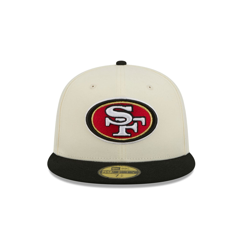 San Francisco 49ers Chrome White Basic 59FIFTY Fitted Hat - Image 2