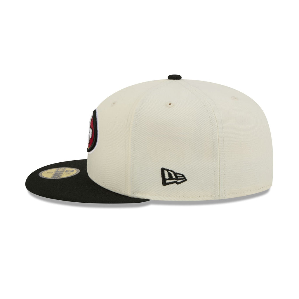 San Francisco 49ers Chrome White Basic 59FIFTY Fitted Hat - Image 4