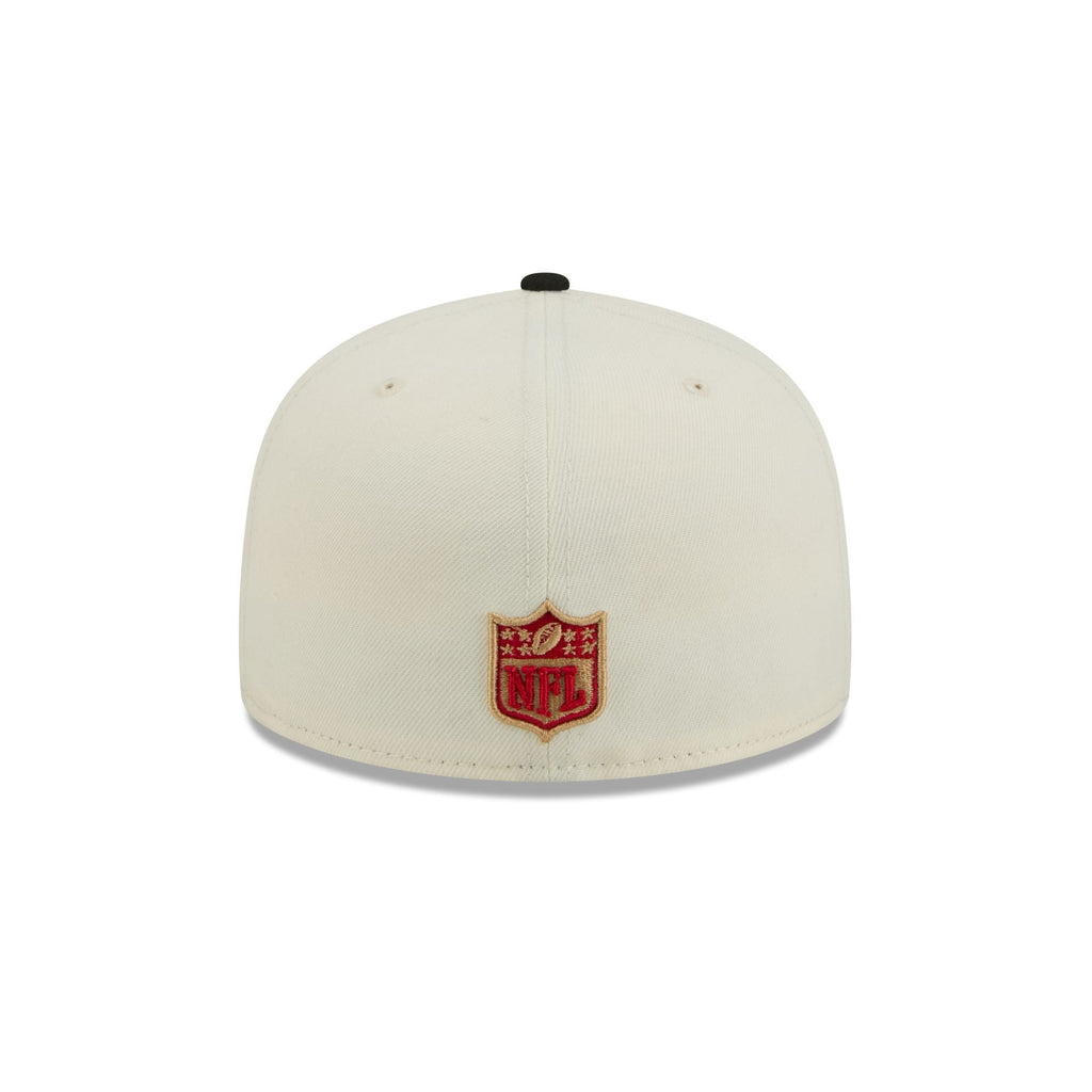 San Francisco 49ers Chrome White Basic 59FIFTY Fitted Hat - Image 6