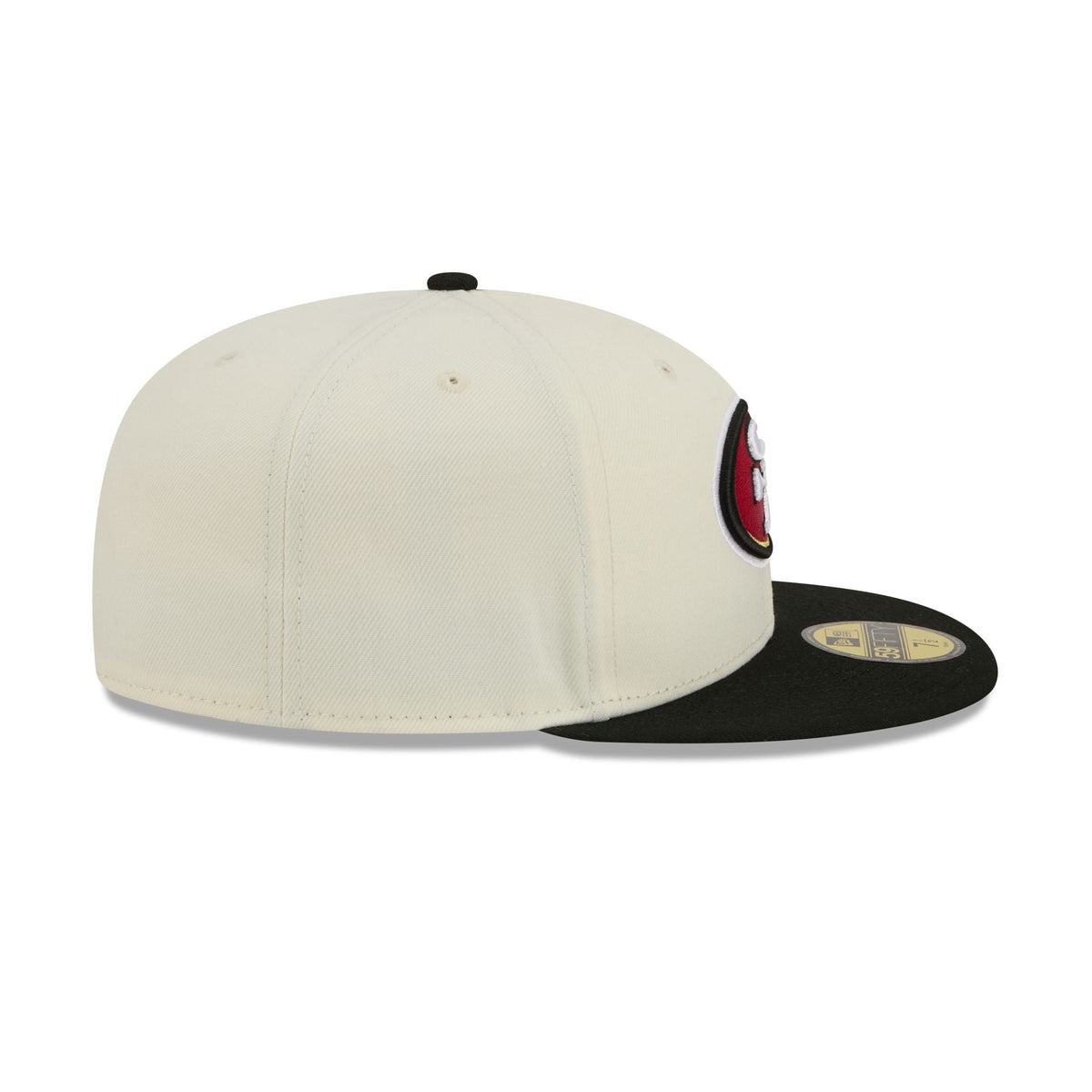 San Francisco 49ers Chrome White Basic 59FIFTY Fitted Hat - Image 5