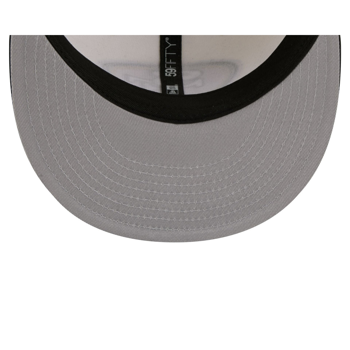 San Francisco 49ers Chrome White Basic 59FIFTY Fitted Hat - Image 7