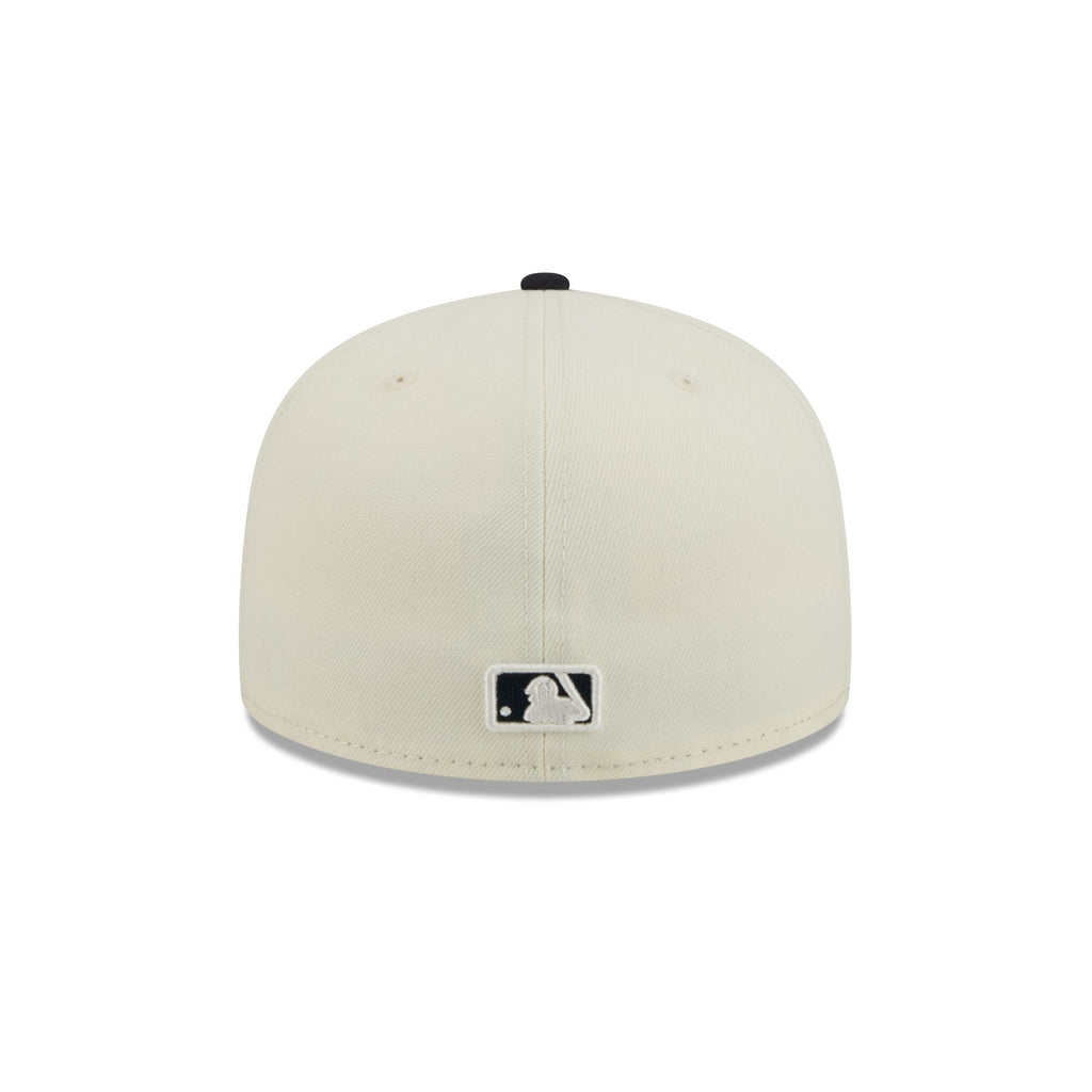 New York Yankees Chrome White Basic 59FIFTY Fitted Hat - Image 6