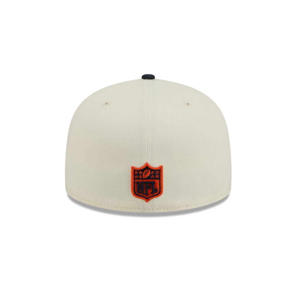 Chicago Bears Chrome White Basic 59FIFTY Fitted Hat - Image 6