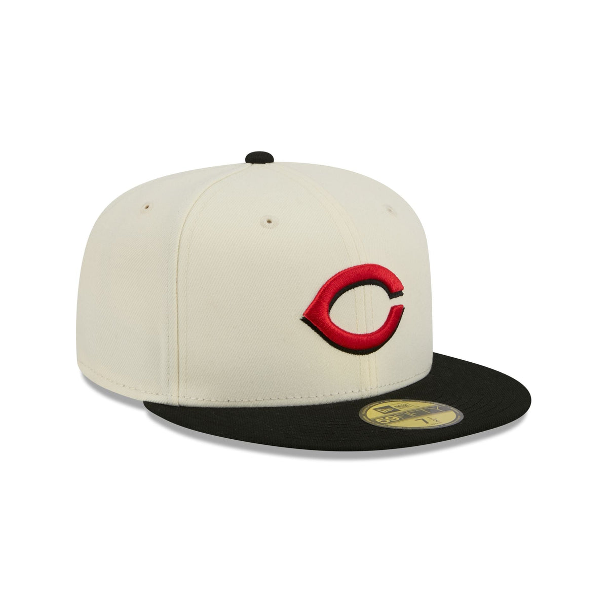 Cincinnati Reds Chrome White Basic 59FIFTY Fitted Hat - Image 3