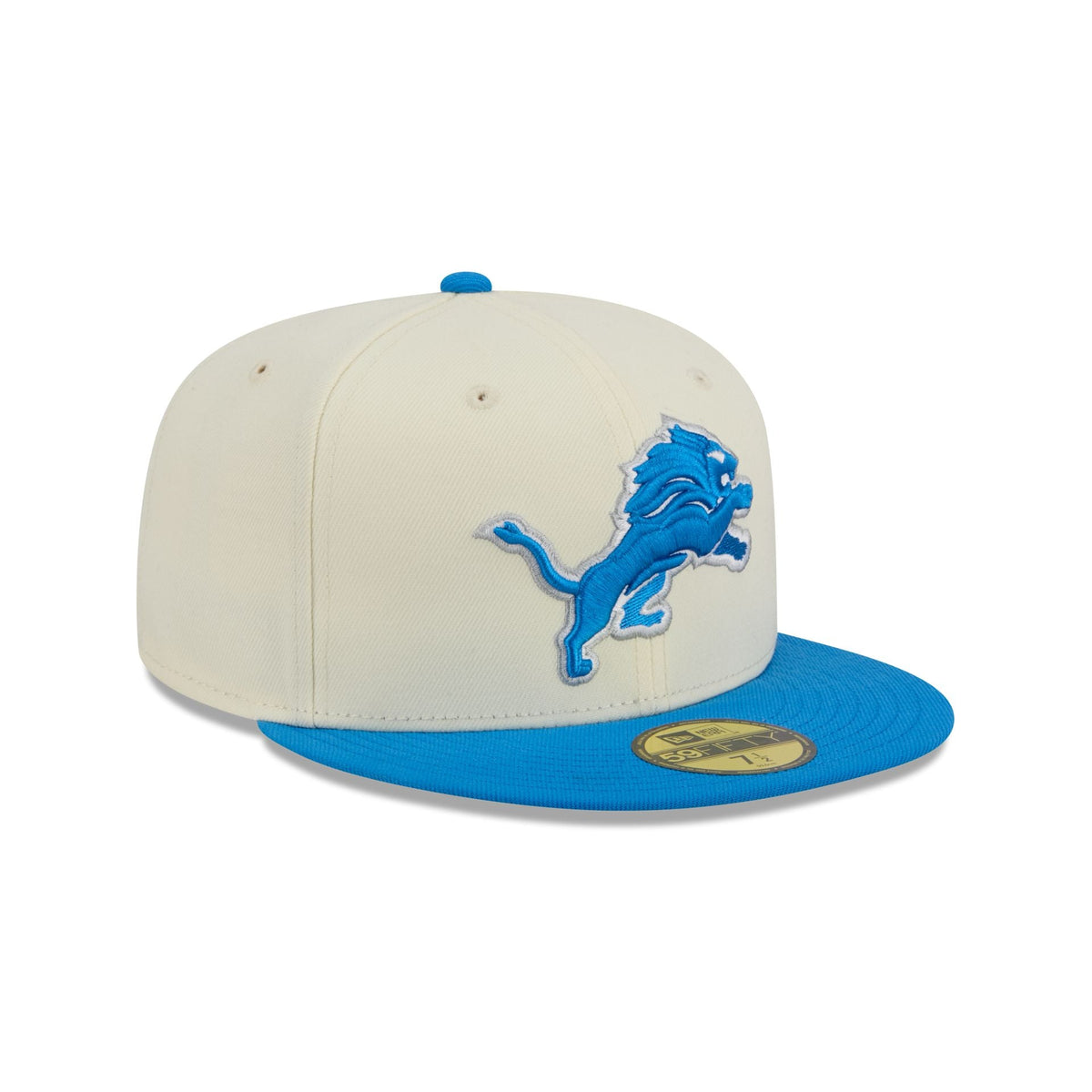 Detroit Lions Chrome White Basic 59FIFTY Fitted Hat - Image 3