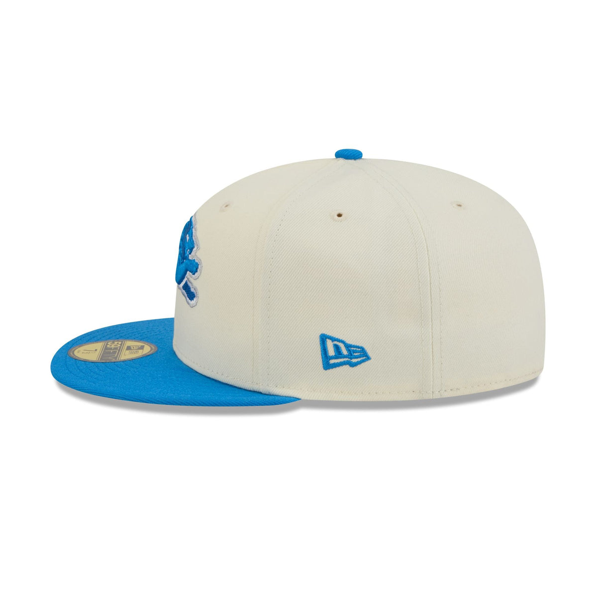 Detroit Lions Chrome White Basic 59FIFTY Fitted Hat - Image 4