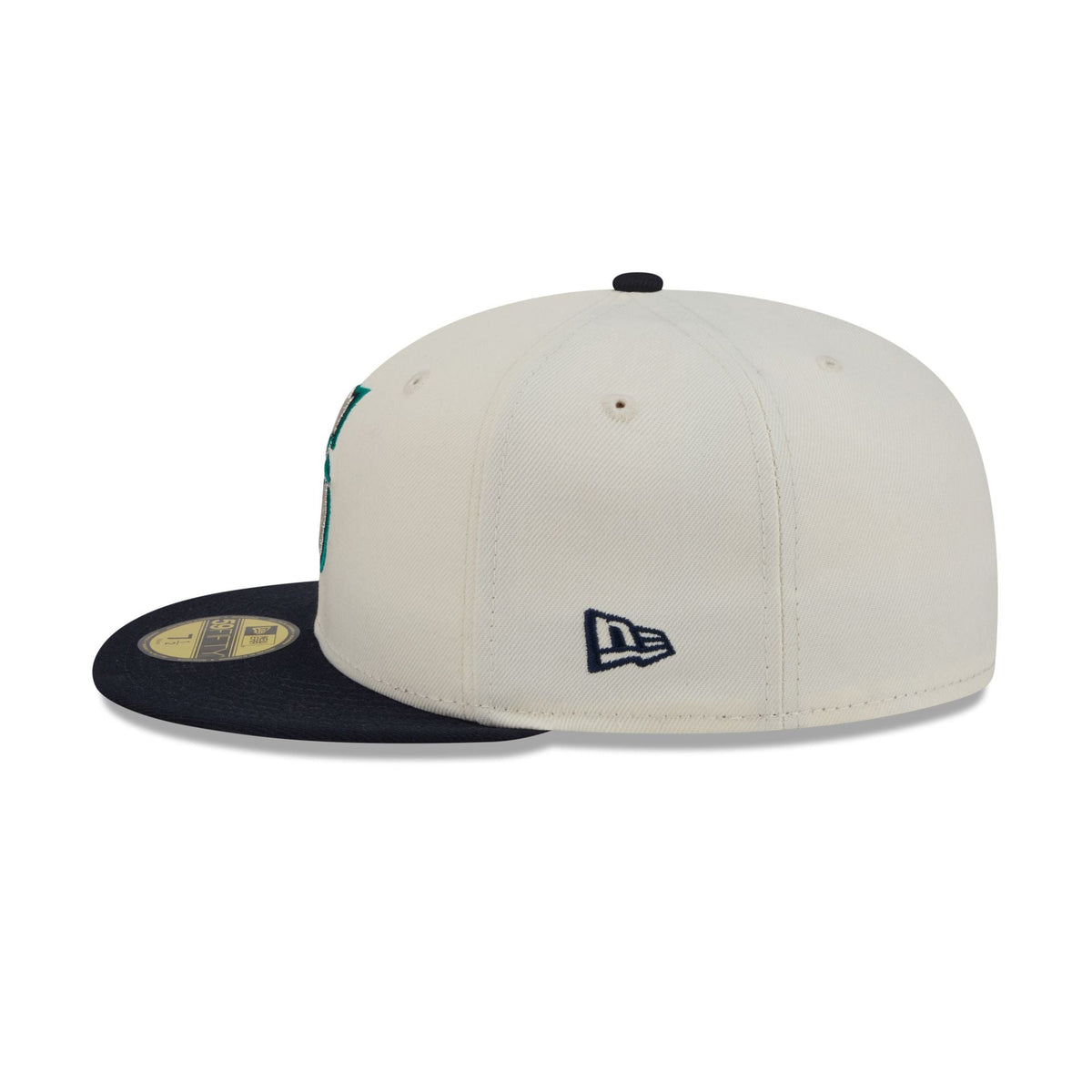 Seattle Mariners Chrome White Basic 59FIFTY Fitted Hat - Image 4