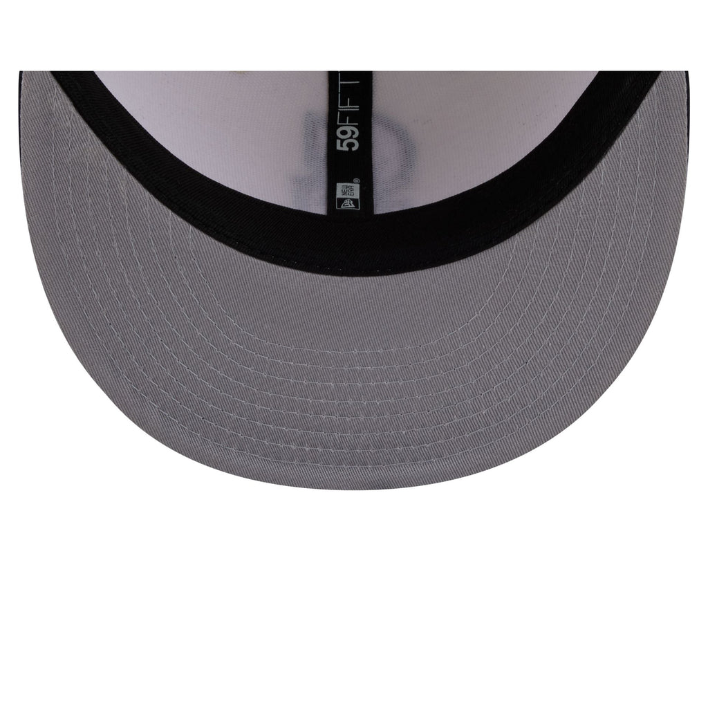Seattle Mariners Chrome White Basic 59FIFTY Fitted Hat - Image 7