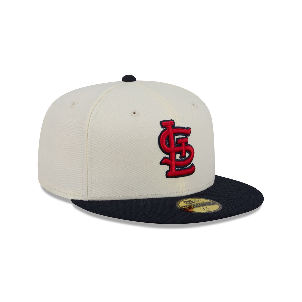 St. Louis Cardinals Chrome White Basic 59FIFTY Fitted Hat - Image 3