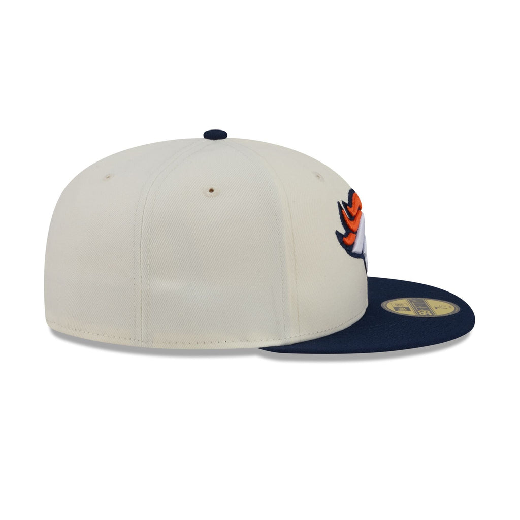 Denver Broncos Chrome White Basic 59FIFTY Fitted Hat - Image 5