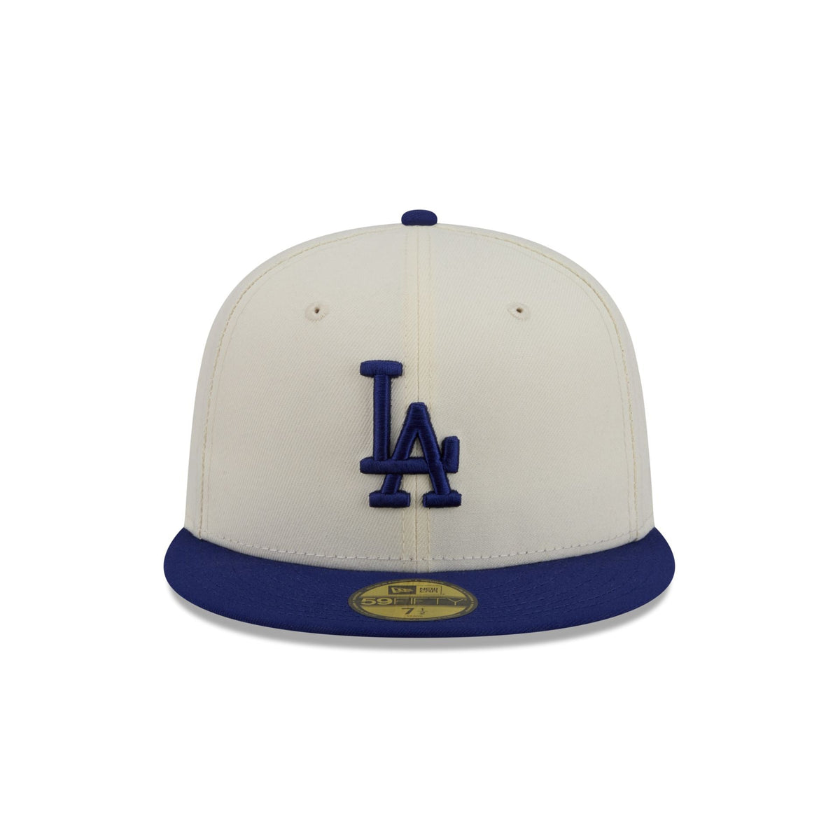 Los Angeles Dodgers Chrome White Basic 59FIFTY Fitted Hat - Image 2