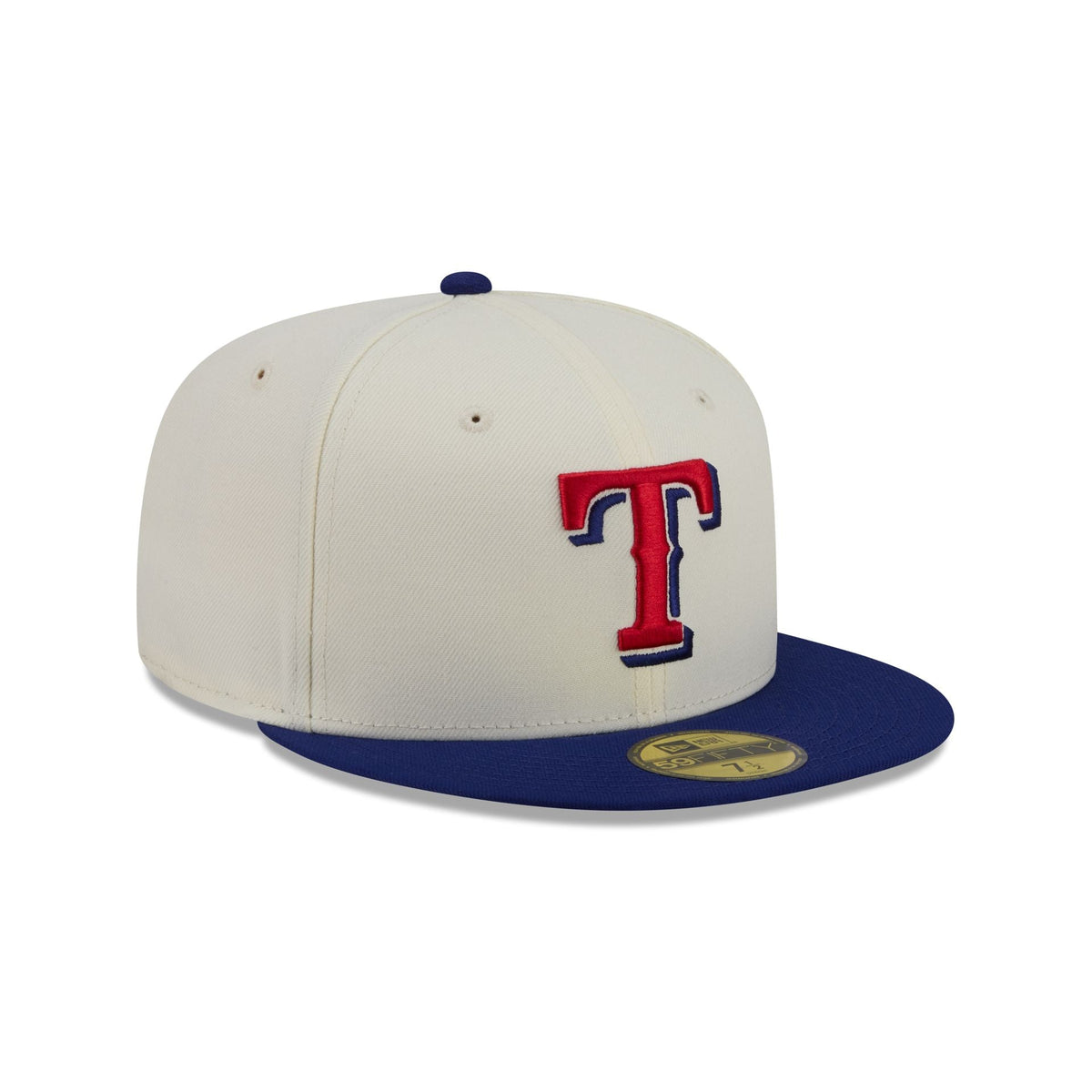 Texas Rangers Chrome White Basic 59FIFTY Fitted Hat - Image 3