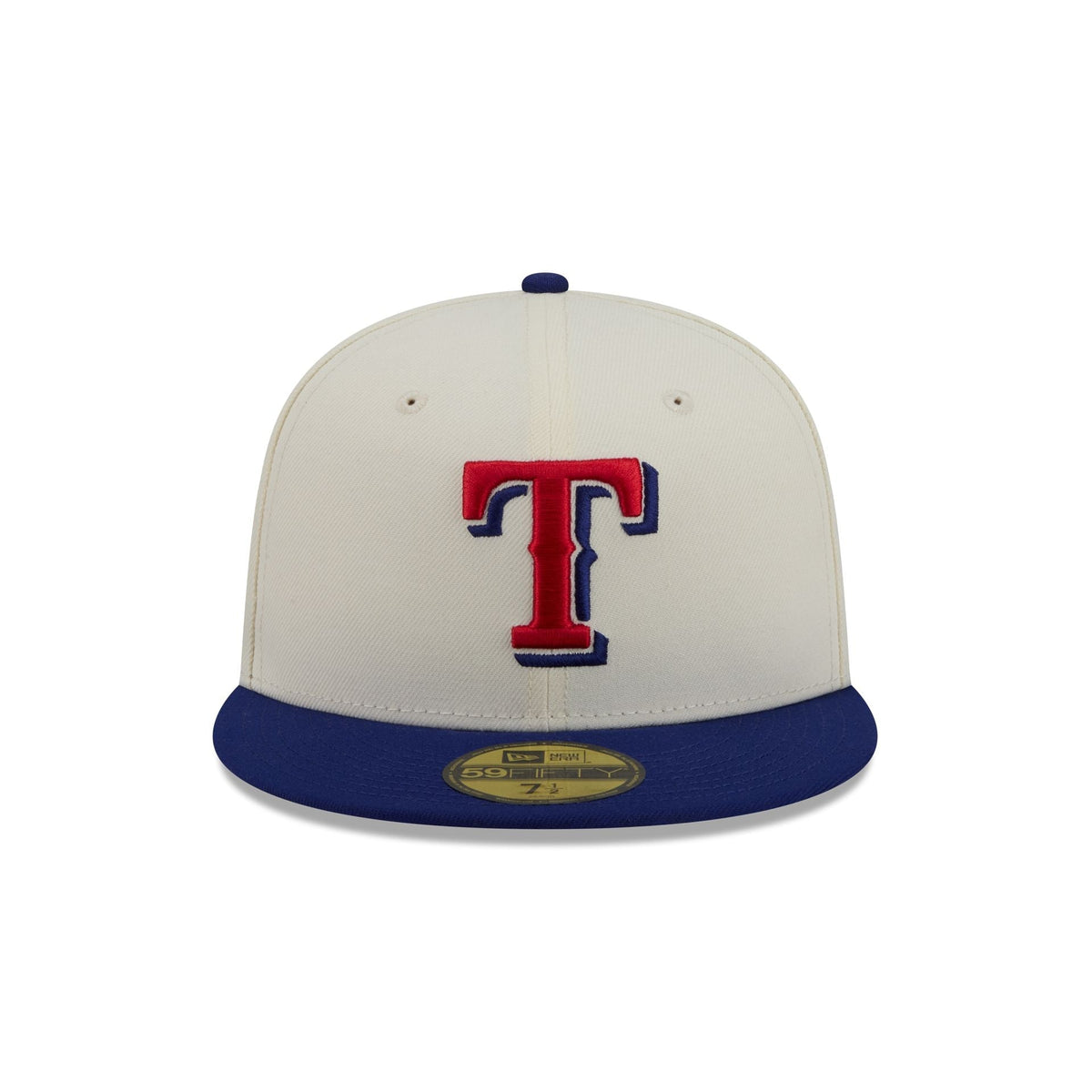 Texas Rangers Chrome White Basic 59FIFTY Fitted Hat - Image 2