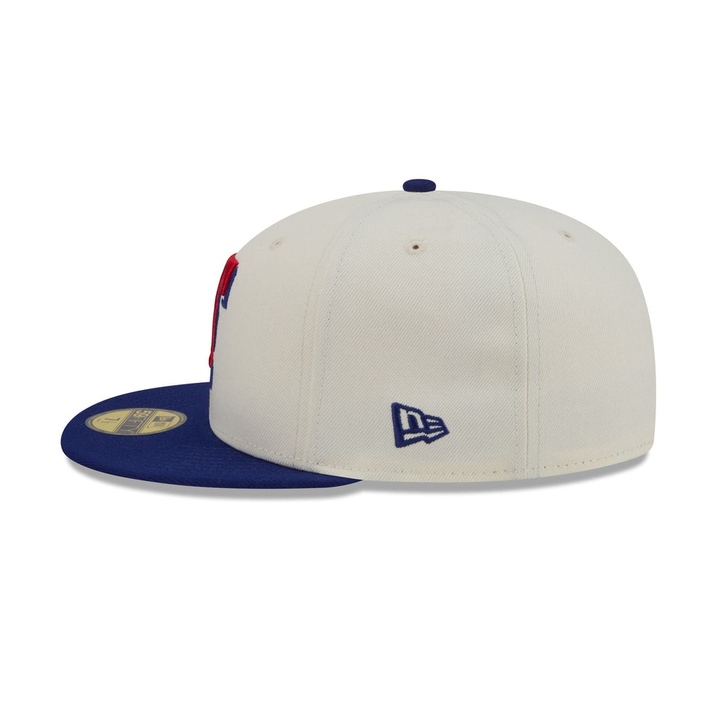 Texas Rangers Chrome White Basic 59FIFTY Fitted Hat - Image 4