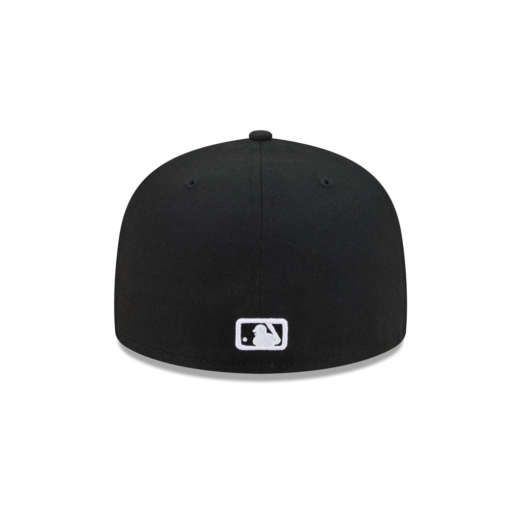Atlanta Braves Black and White Basic 59FIFTY Fitted Hat - Image 6