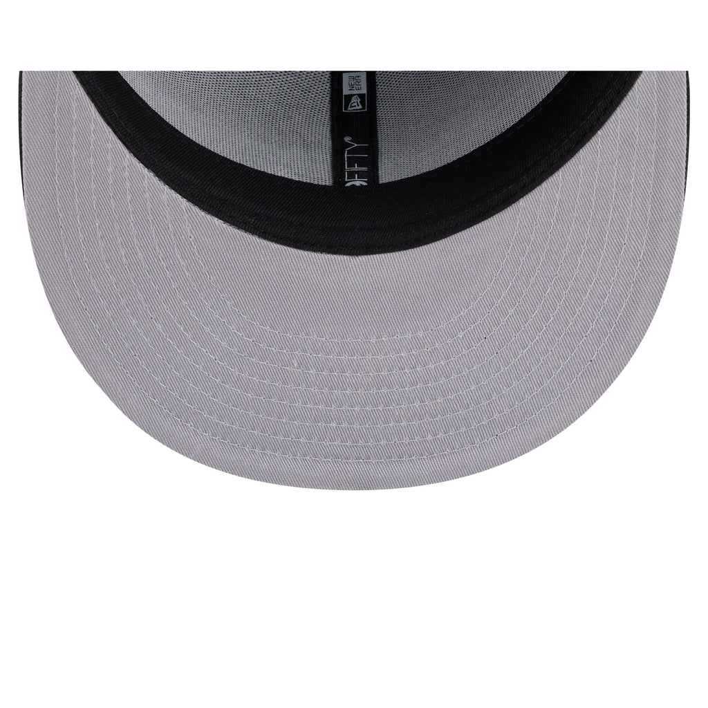 Atlanta Braves Black and White Basic 59FIFTY Fitted Hat - Image 7
