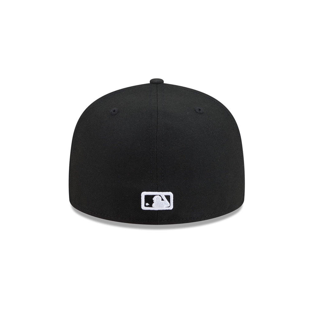 Kansas City Royals Black and White Basic 59FIFTY Fitted Hat - Image 6