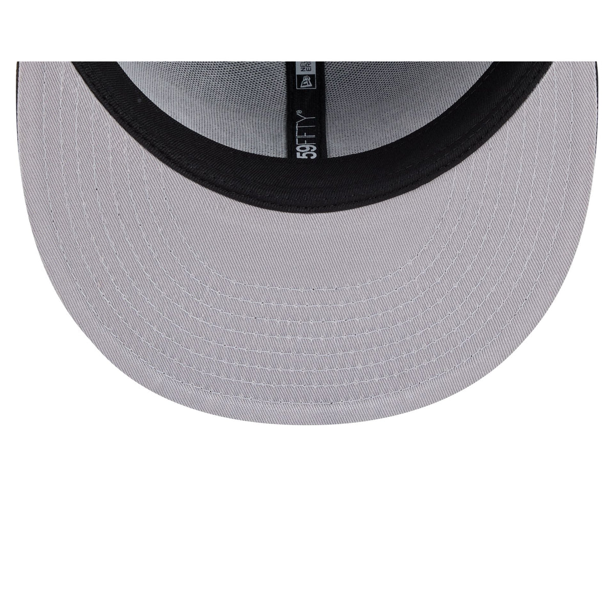 Los Angeles Lakers Black and White Basic 59FIFTY Fitted Hat - Image 7