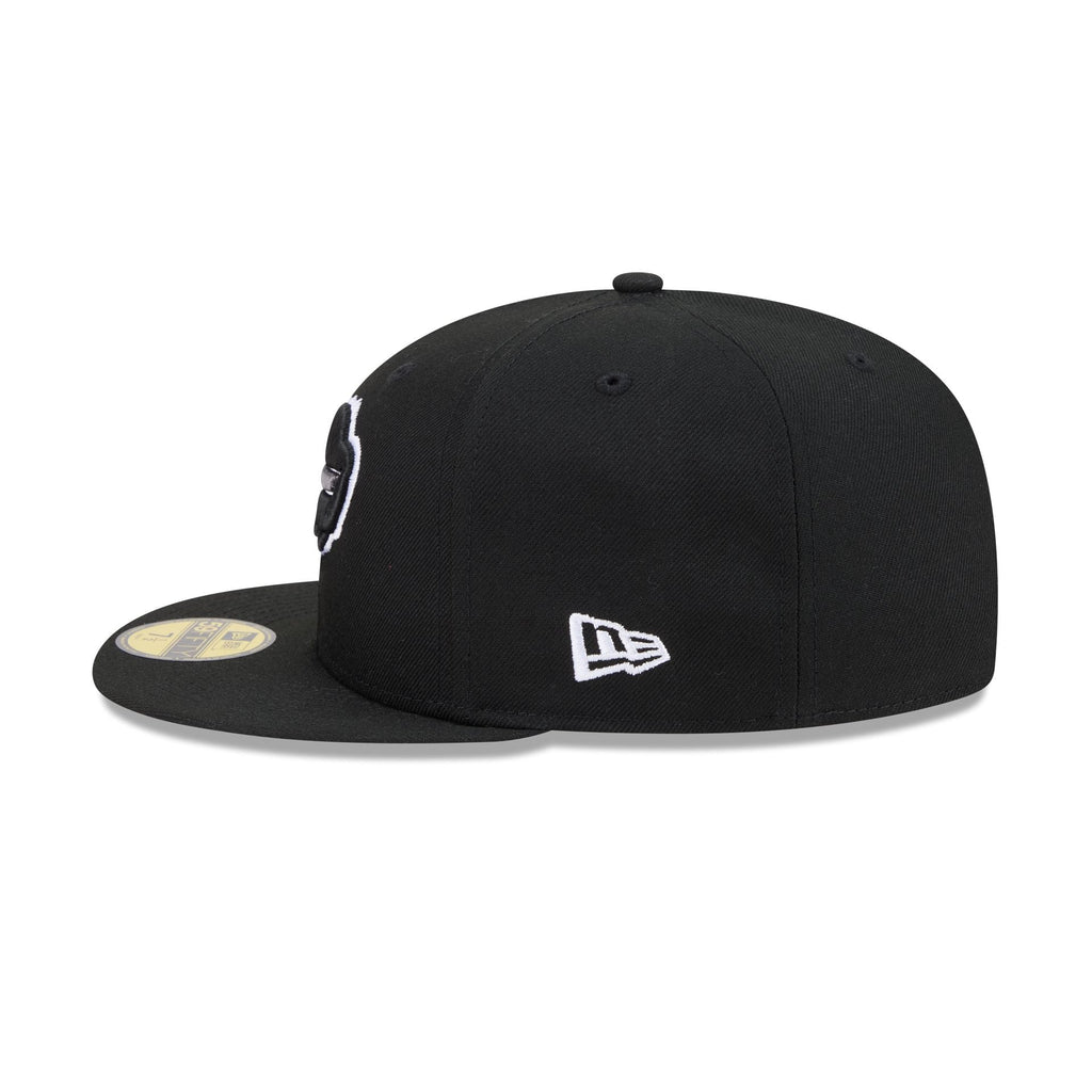 Buffalo Bills Black and White Basic 59FIFTY Fitted Hat - Image 4