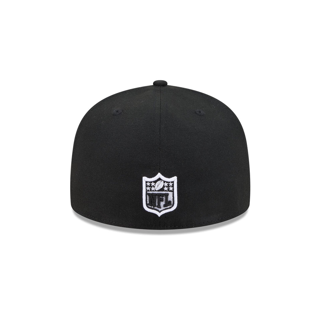 Buffalo Bills Black and White Basic 59FIFTY Fitted Hat - Image 6