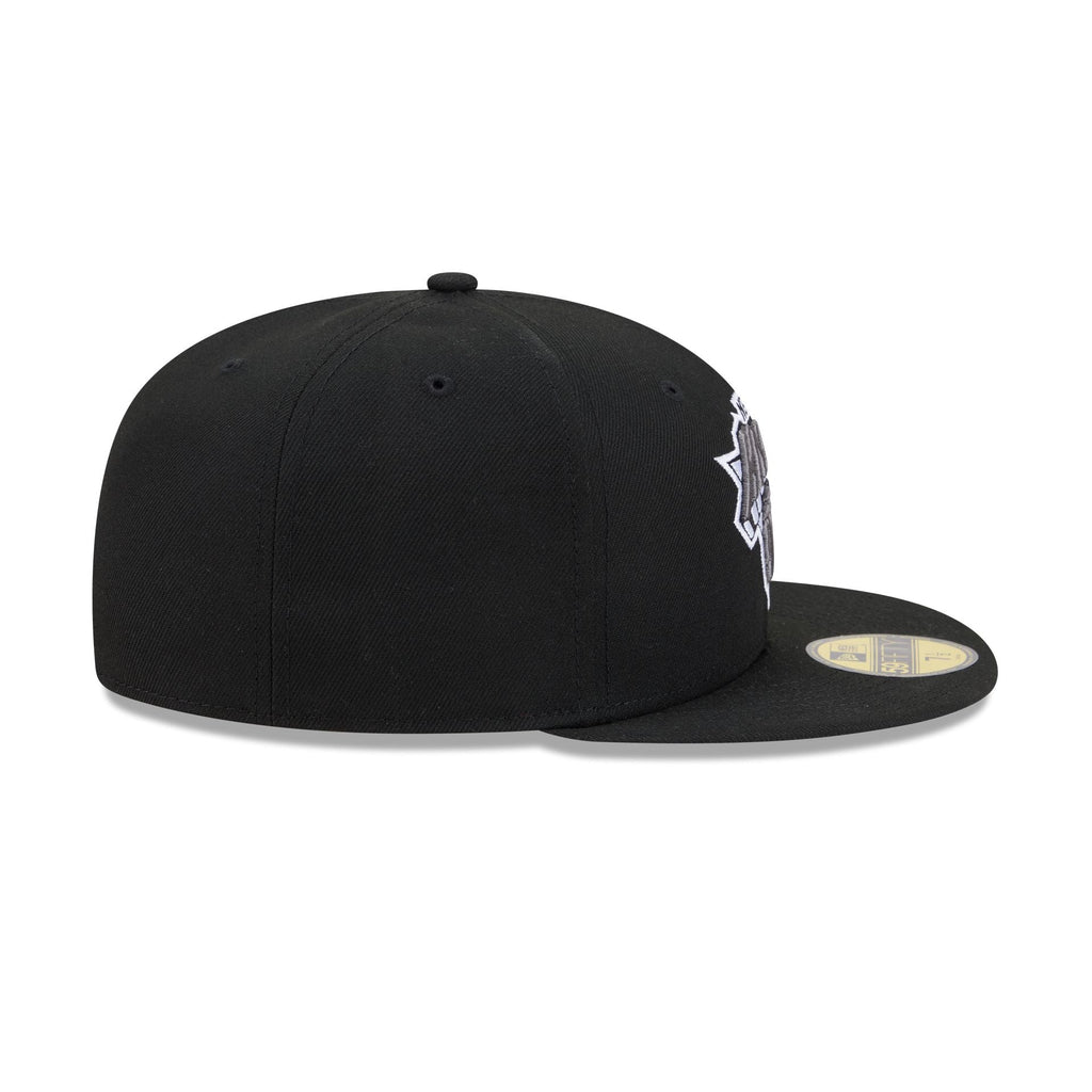 New York Knicks Black and White Basic 59FIFTY Fitted Hat - Image 5