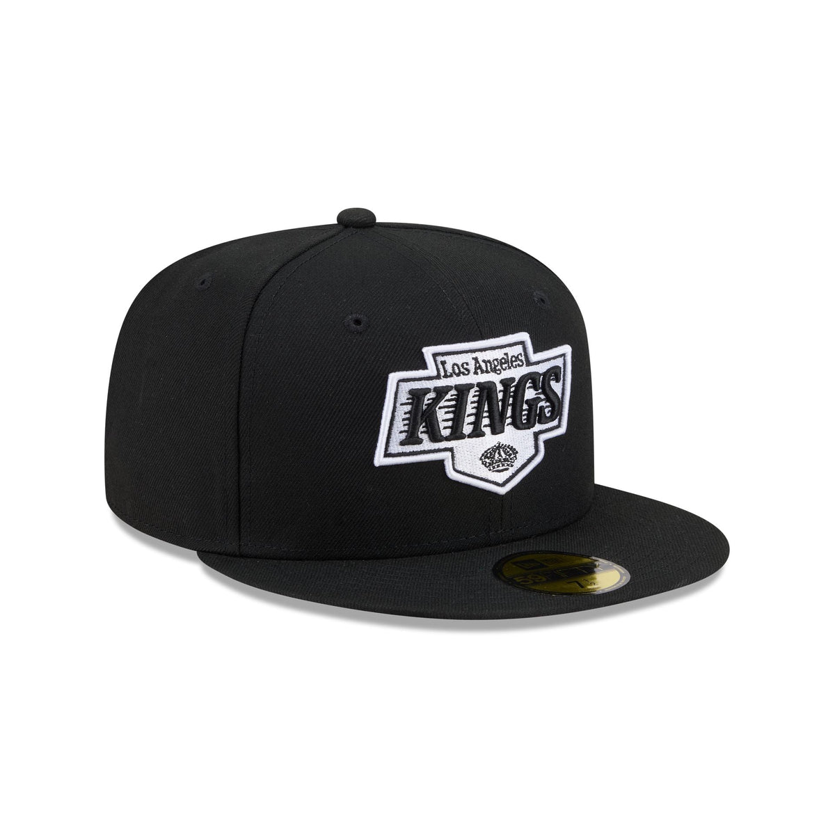 Los Angeles Kings Black and White Basic 59FIFTY Fitted Hat - Image 3