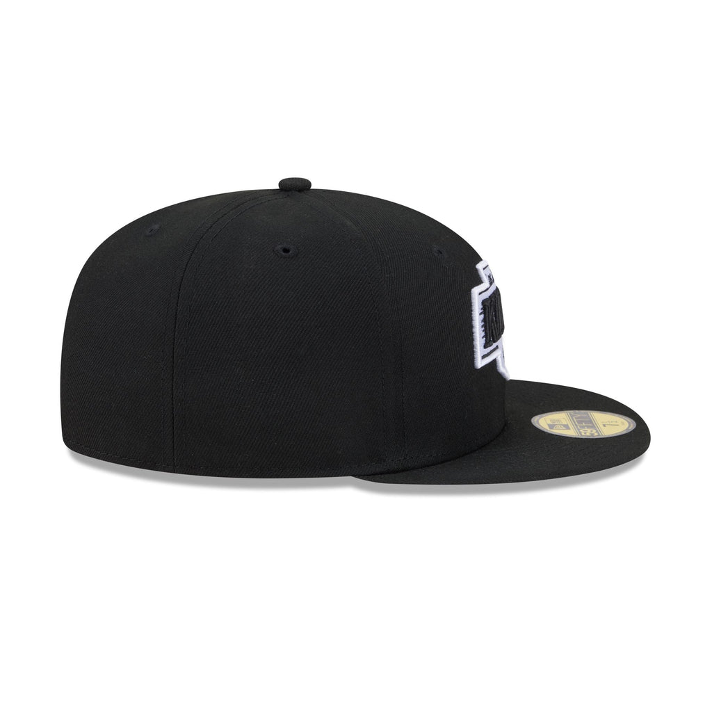 Los Angeles Kings Black and White Basic 59FIFTY Fitted Hat - Image 5