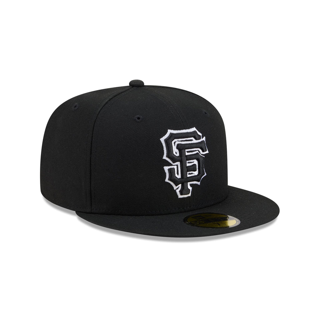 San Francisco Giants Black and White Basic 59FIFTY Fitted Hat - Image 3