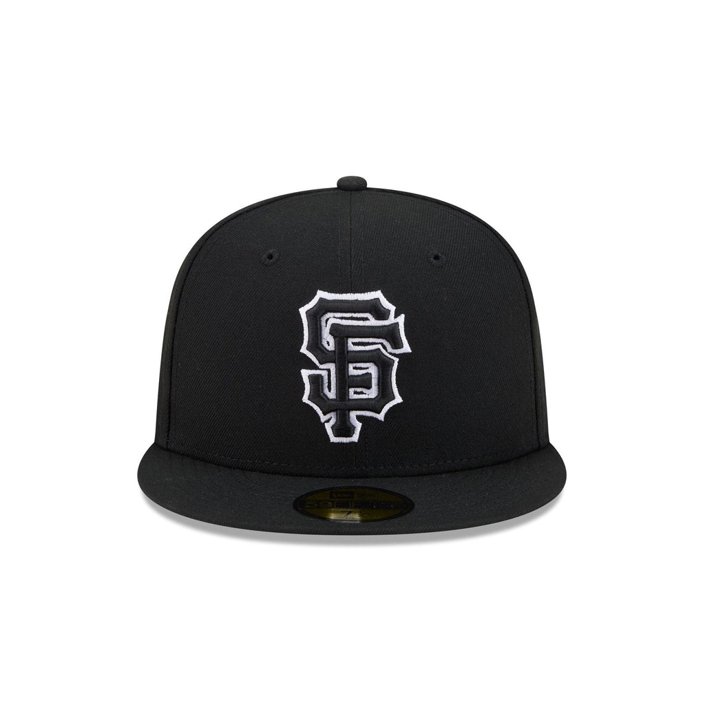 San Francisco Giants Black and White Basic 59FIFTY Fitted Hat - Image 2