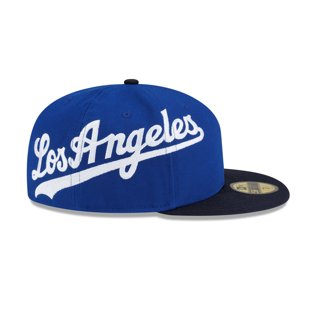 Los Angeles Dodgers Premium Multi Logo 59FIFTY Fitted Hat - Image 4